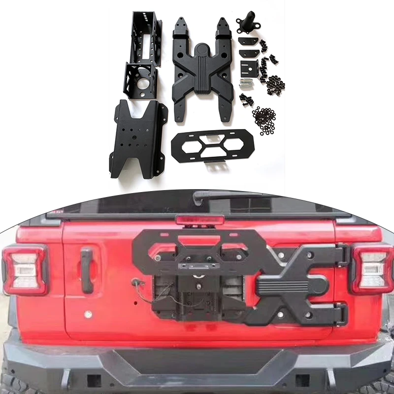 Spedking Universal offroad car accessories part Spare Tire Utility Basket Spare Tire Platform for jeep wrangler Jk