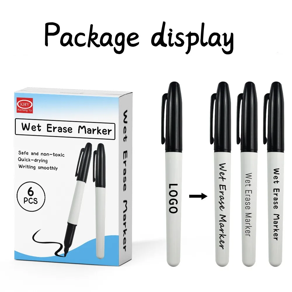 Water-soluble marker 1MM water-based erasable film pen Plastic plate pen