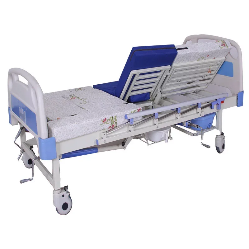 CE ISO Certified Foldable Medical Aged Nursing Home Care Bed for Elderly People