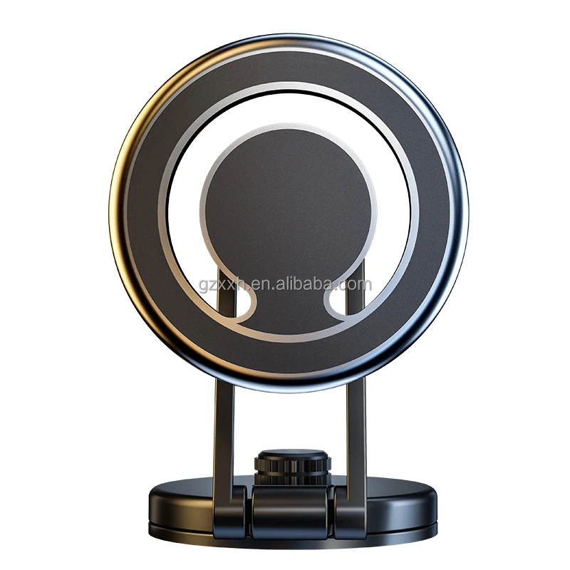 Customized Universal Mag safe Aluminum Alloy Magnetic Car Phone Holder dashboard Adjustable N50 Magnets Ring Car Mount for Tesla