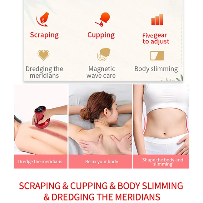 GUA SHA Smart Massage Glass Therapy Cupping Massage Instrument