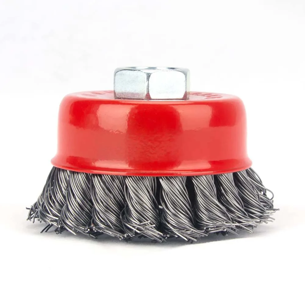 DELUN 5/125 мм щетка для скрученной проволоки из углеродистой стали удаления краски инструменты международного стандарта