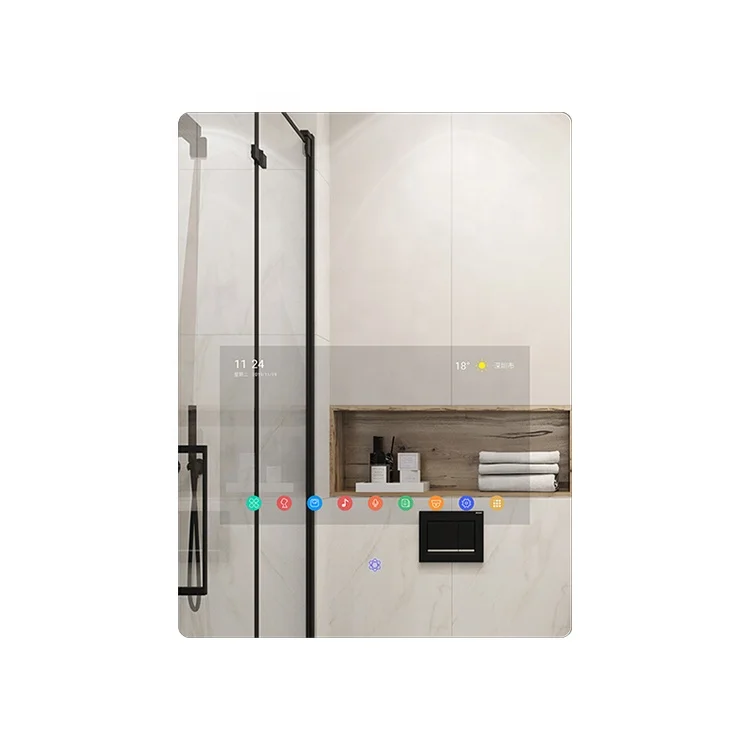 Universal Modern Wall Mounted Magic Mirror Android WIFI HD Bathroom TV Mirror Vertical Smart Home Hotel Indoor Touch Mirror