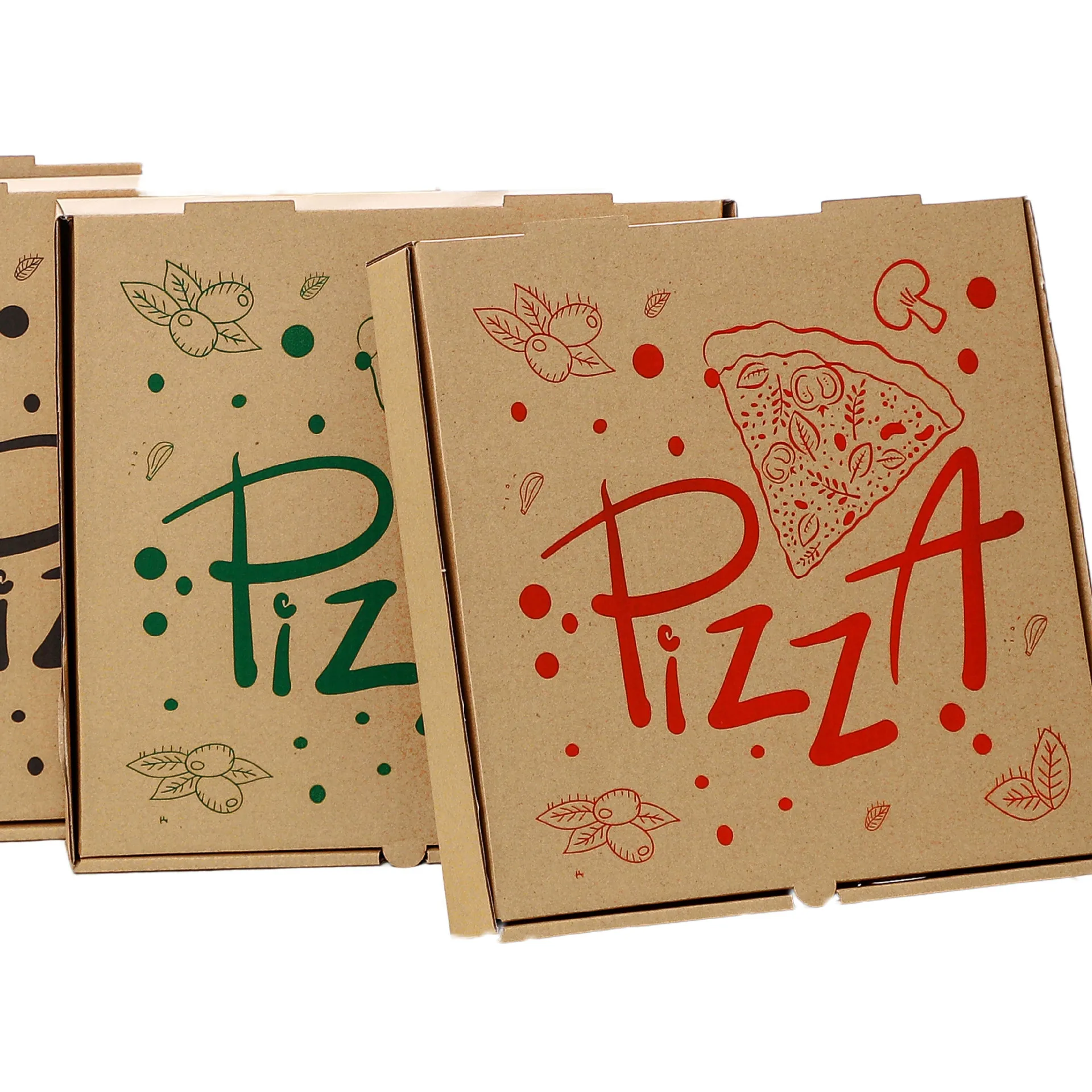 pizza box wholesale 8/9/10/12 inch home pizza box corrugated takeaway pizza box