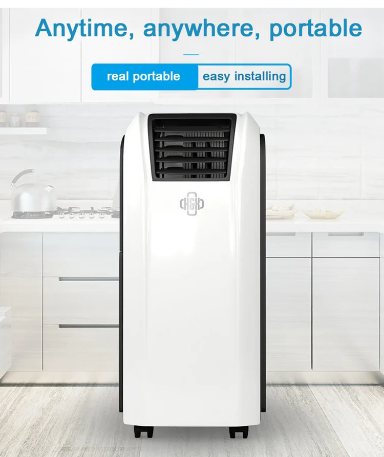 Remote Control 4 Speed Movable Cooling Heating Smart Air Conditioners