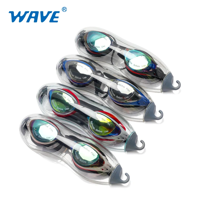 Custom logo silicone flexible frame summer anti UV protected swim goggles