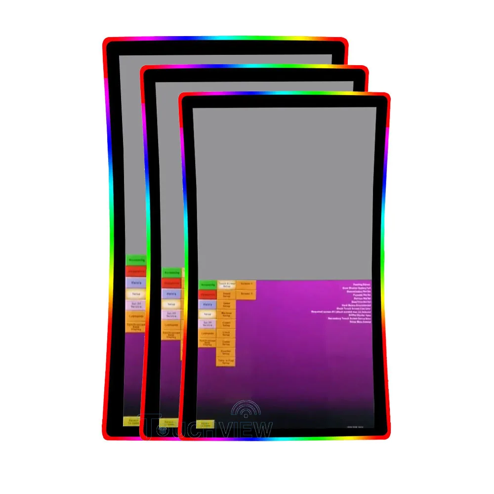 New 32 43 Inch 4K 3840X2160 HD Curved 3M Gaming Capacitive Touch Screen Monitor With USB RS232 Support 3M