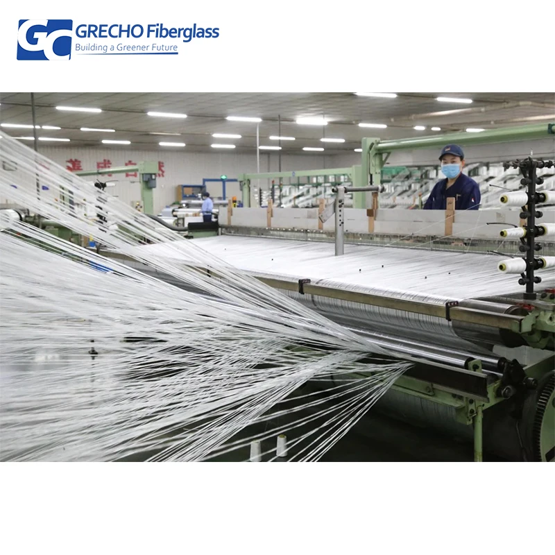 GRECHO 200GSM 400GSM 600GSM C Glass Fiber Fiberglass Roll Woven Roving Cloth For Automotive Parts