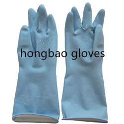 33cm korea  93g blue high quality kitchen waterproof gloves  rubber washing hand  glove household cleaning  latex gloves
