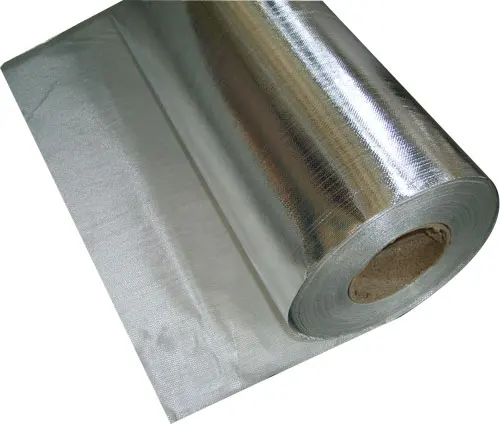 Fibering Glass  Waterproof Insulation Reinforced Aluminum Foil for Wool Blanket Rolls