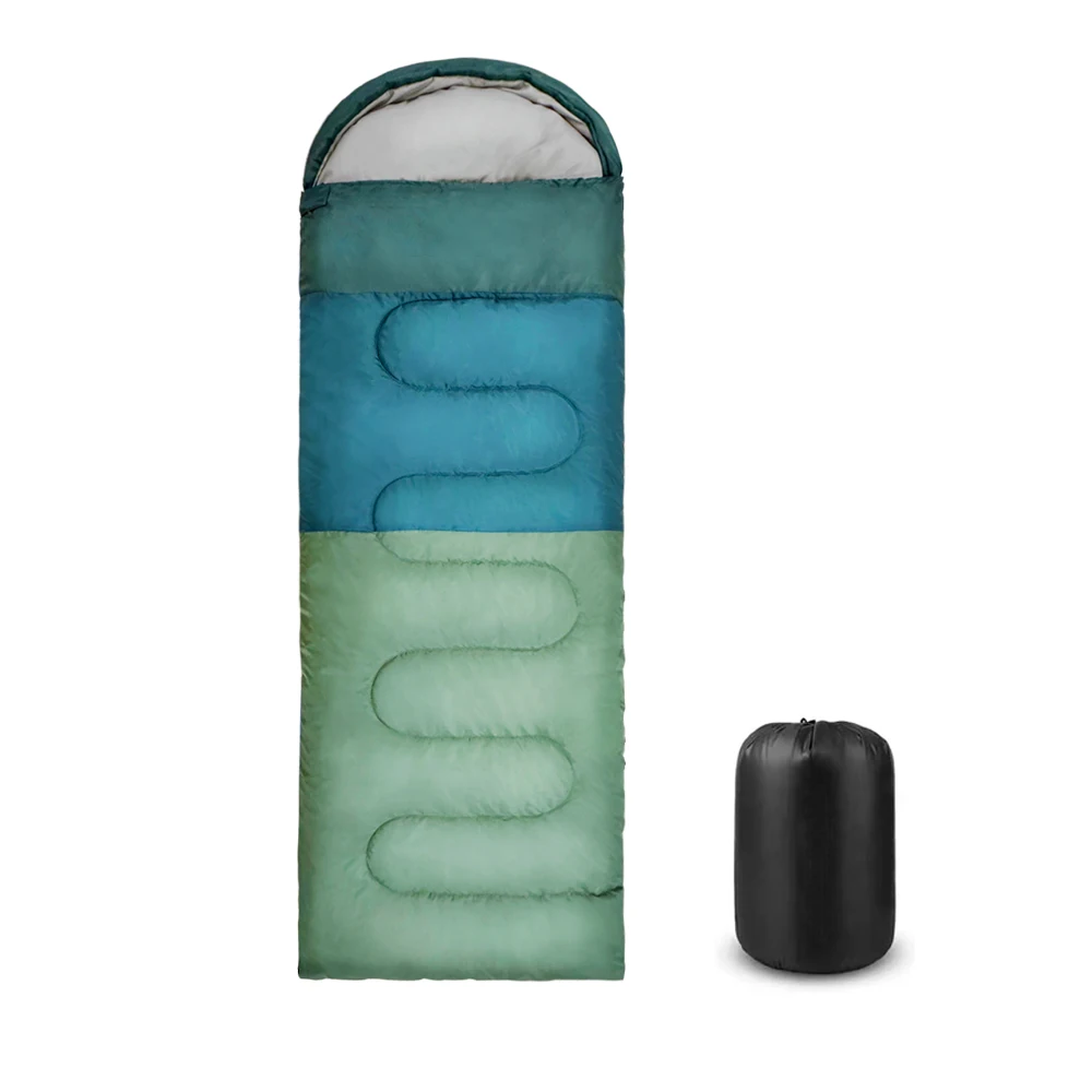 All Season Ultralight Backpacking Camp Travel Pillow Waterproof Polyester Envelope Style Sleeping Bag for Adults Summer In-Stock