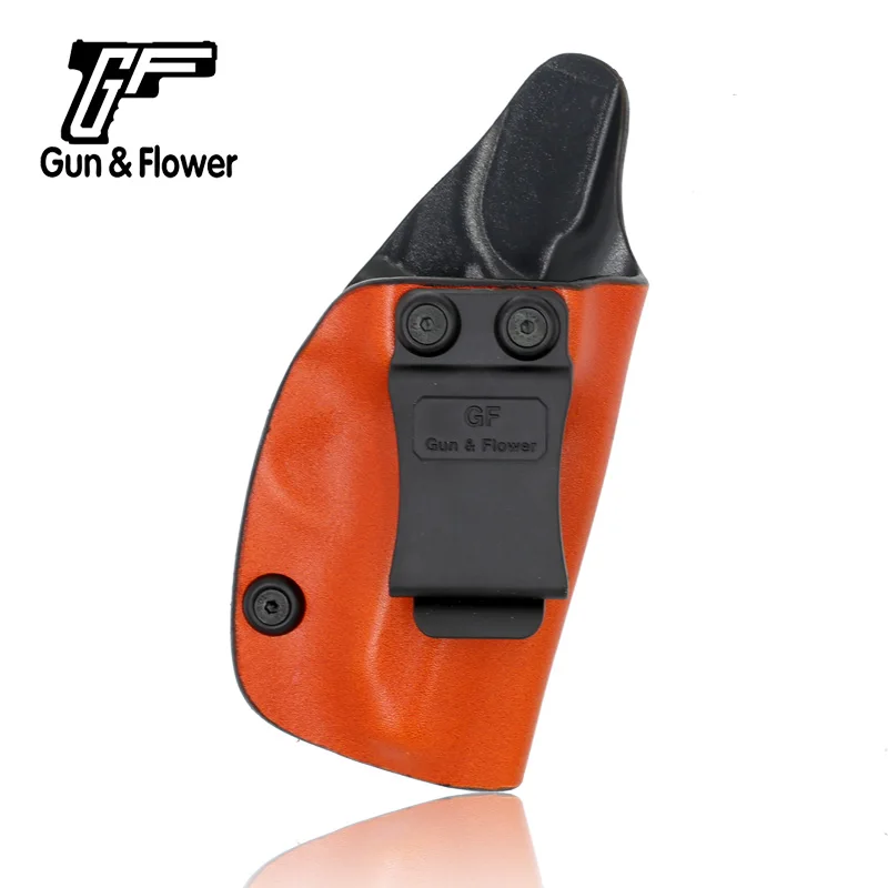  Gun&flower Outdoor Gear IWB US Kydex Inside With Genuine Leather Outside for Sig Glock 43 Taser HKVP9 Walther