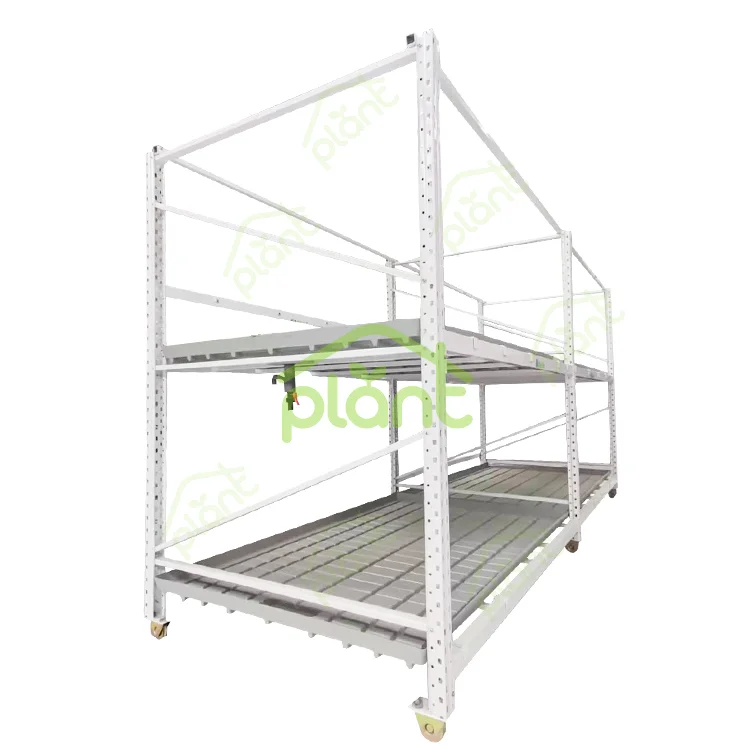 Indoor Growing Multi Floor Plant Racks Racking System Vegetable Mobile Vertical Grow Multilayer Rack