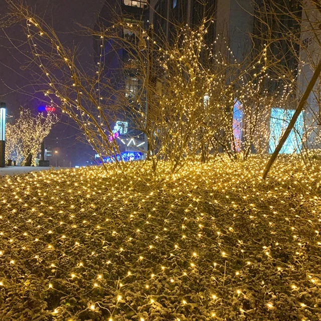 3meter x 2m Led Fairy Lights Festival Net Mesh String Party Wedding Christmas Lights Outdoor Decoration Holiday Lighting