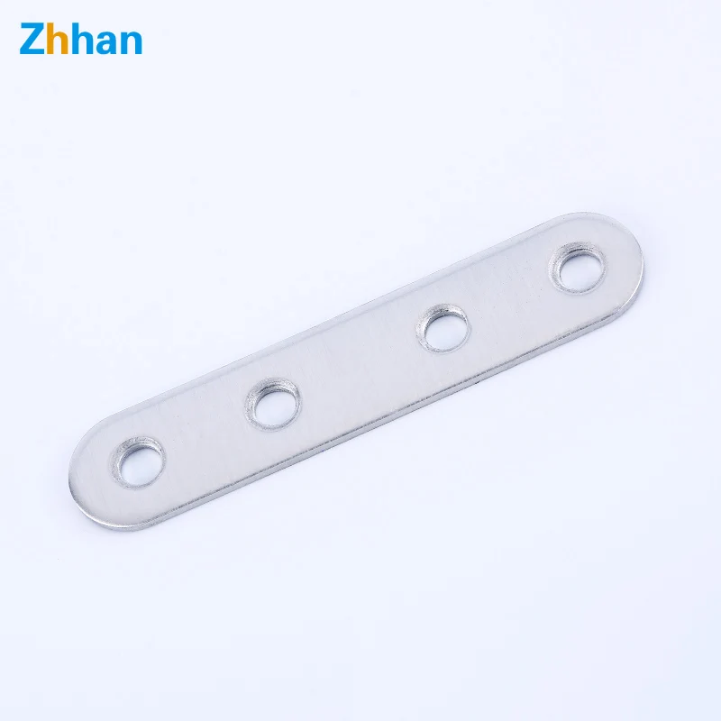 Wholesale Wall Stainless Steel  Mounted Straight Corner Brace Bracket Flat Metal Bracket for Wood