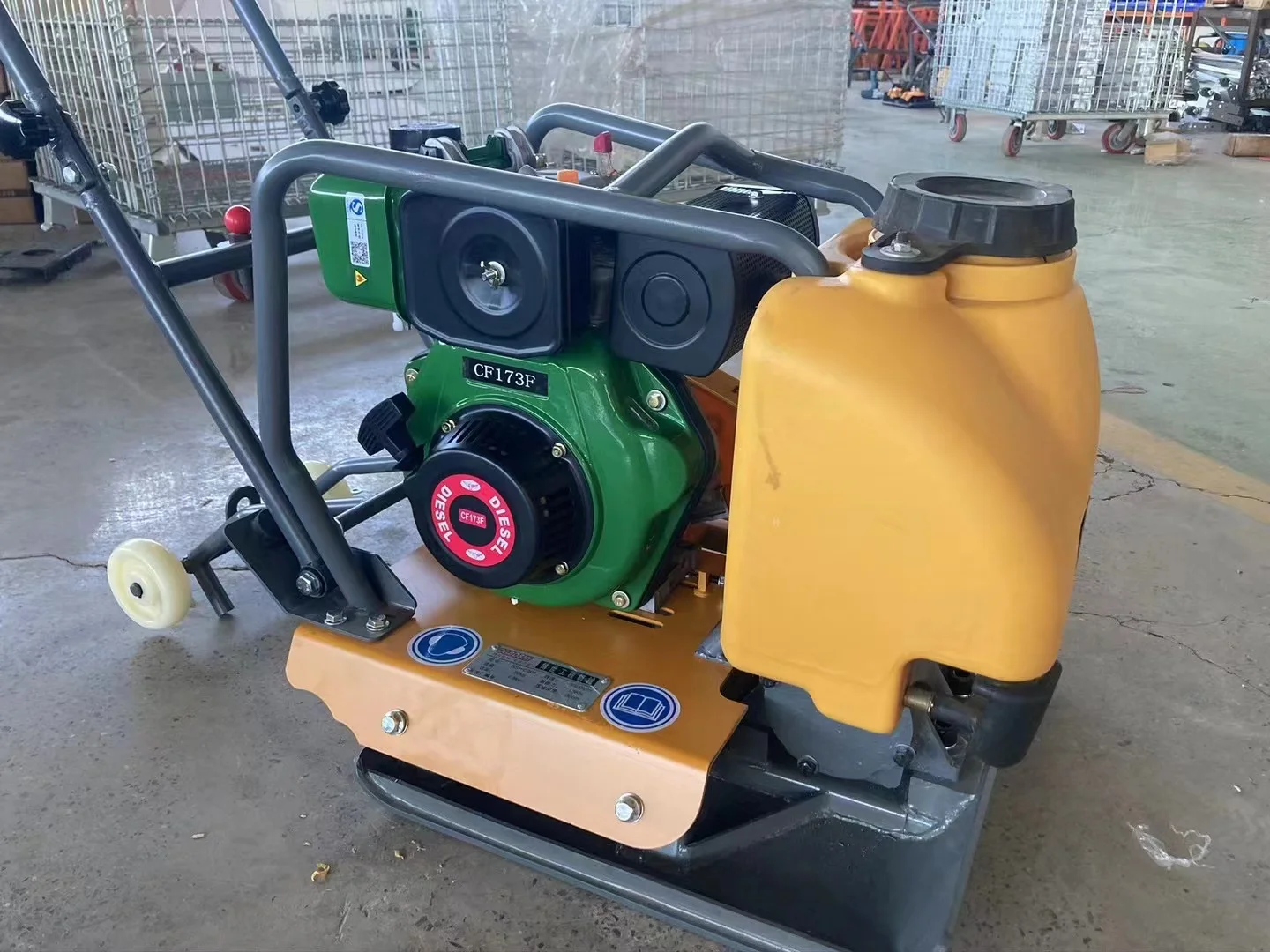 Electric gasoline diesel power vibratory plate compactor c90 machine for sale