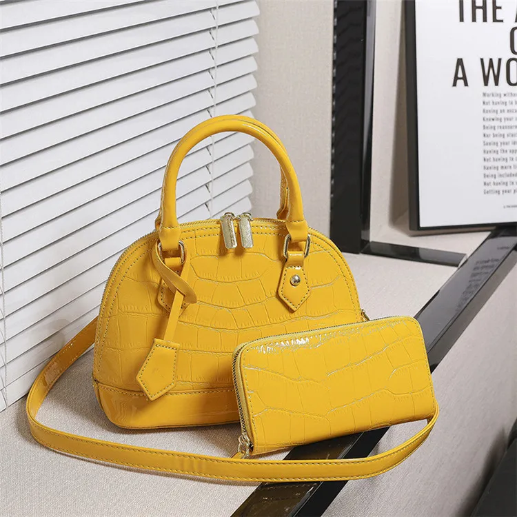 Factory Custom #TK-5214 trendy bags women handbags ladies brand luxury alligator print handbags brand tote bags for women