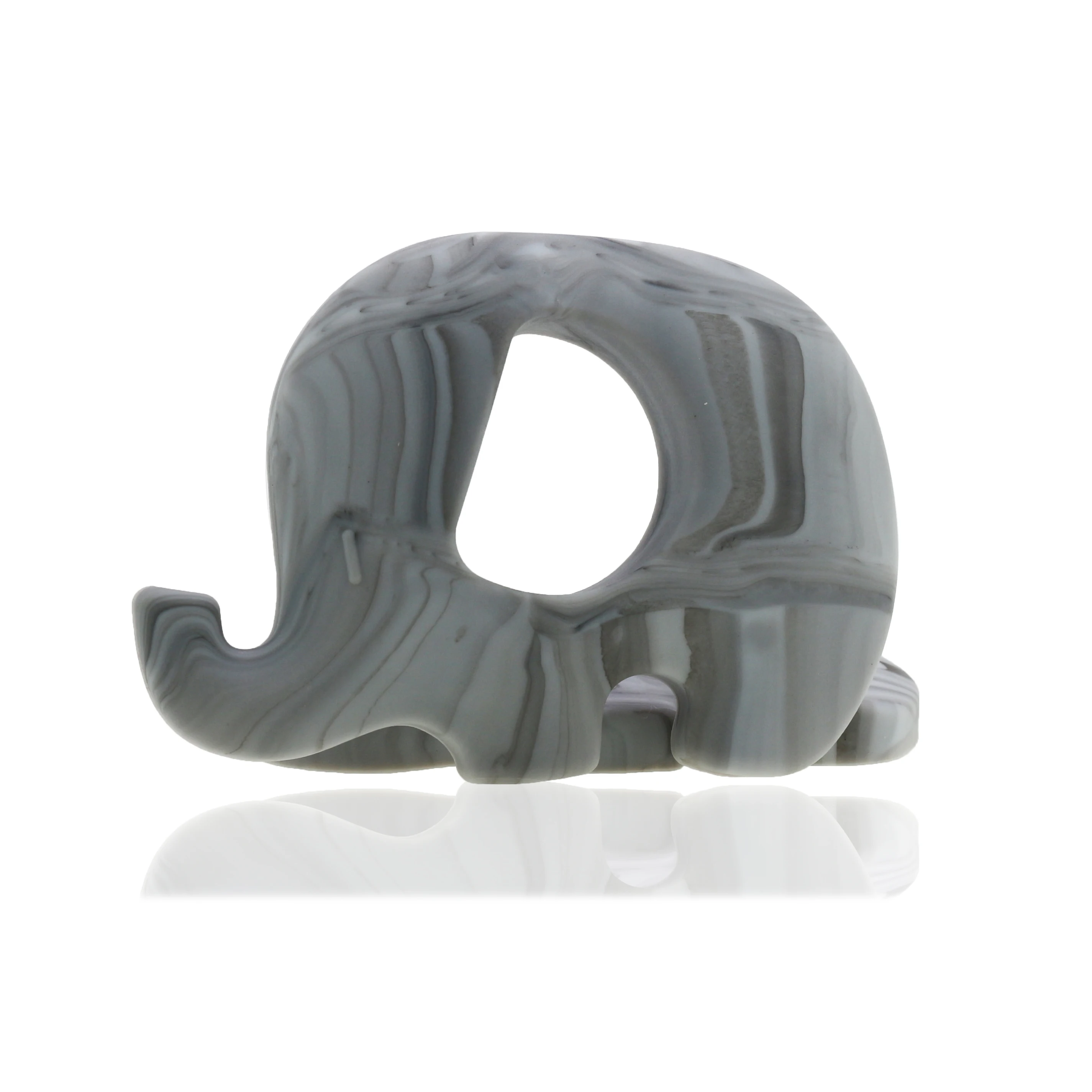 2021 wholesale BPA FREE  baby silicone teething beads teether elephant pendant food grade teether toys silicone
