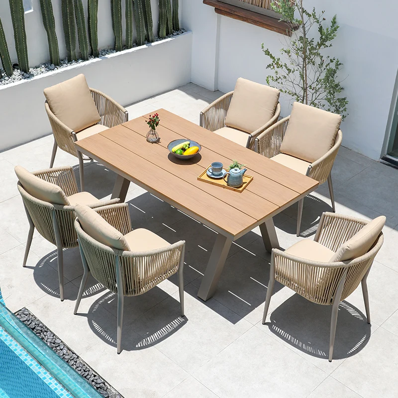 YONGLI FB  7 Piece outdoor furniture set garden set outdoor furniture patio furniture rope set