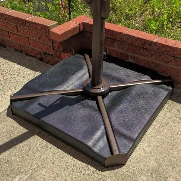 Heavy Duty Patio Resin Marble Cast Iron Plastic Water Filled Beach Garden Sun Outdoor Umbrella Parasol Base with Wheels