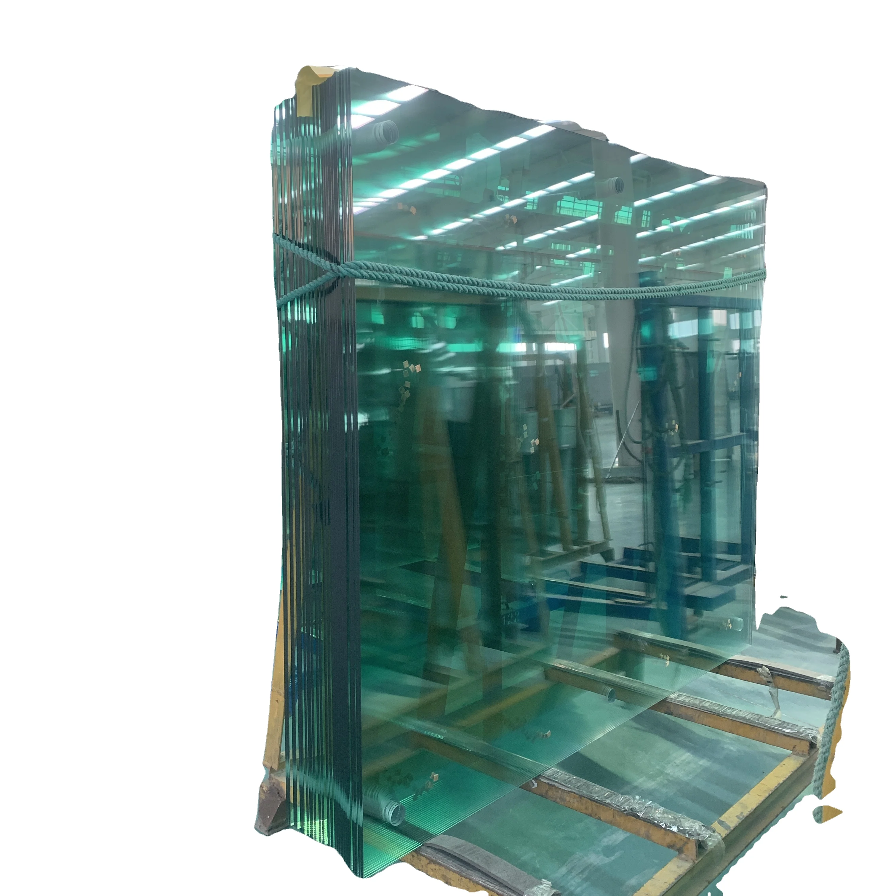 Tempered Low iron China Glass factory manufacturing ultra clear light 12mm ultra transparent laminated tempered glass