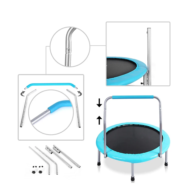 Zoshine 40inch Various Color Portable Trampoline Enfant On Sale Mini Trampoline Fitness With Elastic Rope