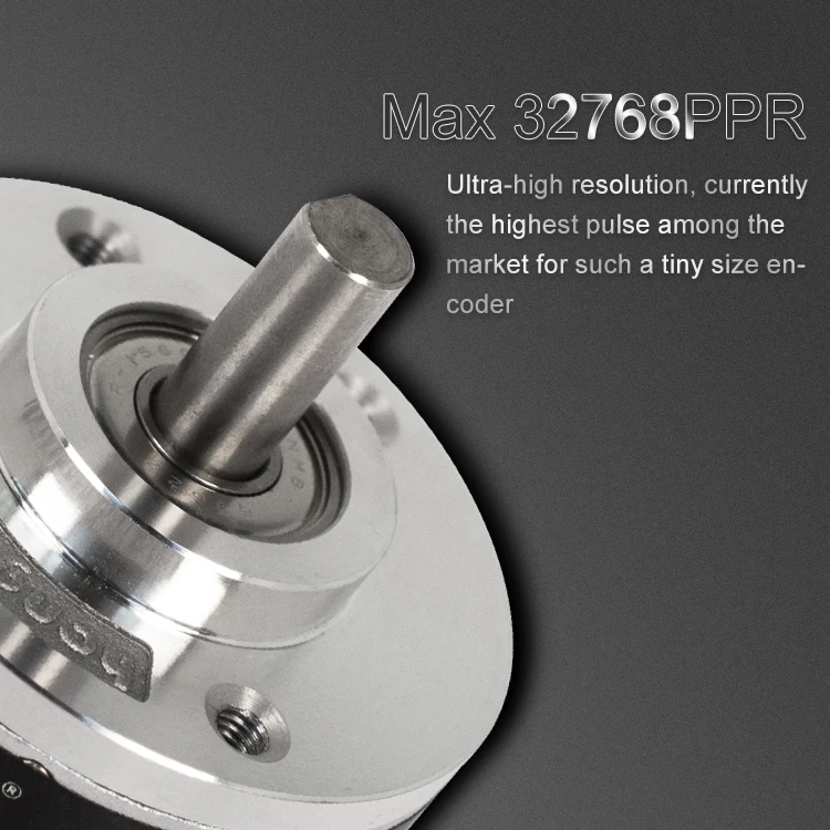 Solid Shaft 6mm 10 bit Encoder Absolute Optical Encoder Resolution up to 12bit(4096) NPN/PNP Output Signal