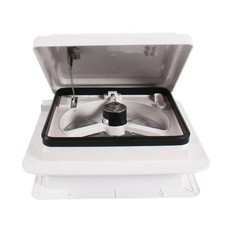 TYTXRV OEM 11' 280MM DC12V Manual Control White lid Never Turn Yellow Roof Fan Camper Caravan Motorhome RV Vent