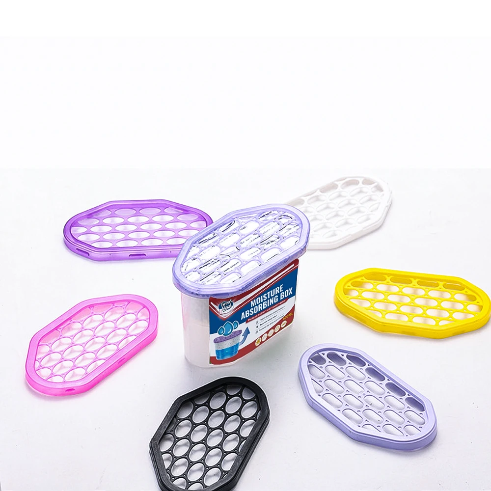 500ML Mositure Absorbing Box Home Use Calcium Chloride 99.9% Moisture Removal Deodorizer Protect Clothes
