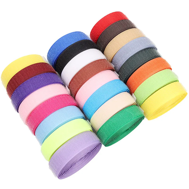Factory Price High Quality Customized Width Fastener Tape Sew on Recycled Velcro Hook and Loop for Shoes