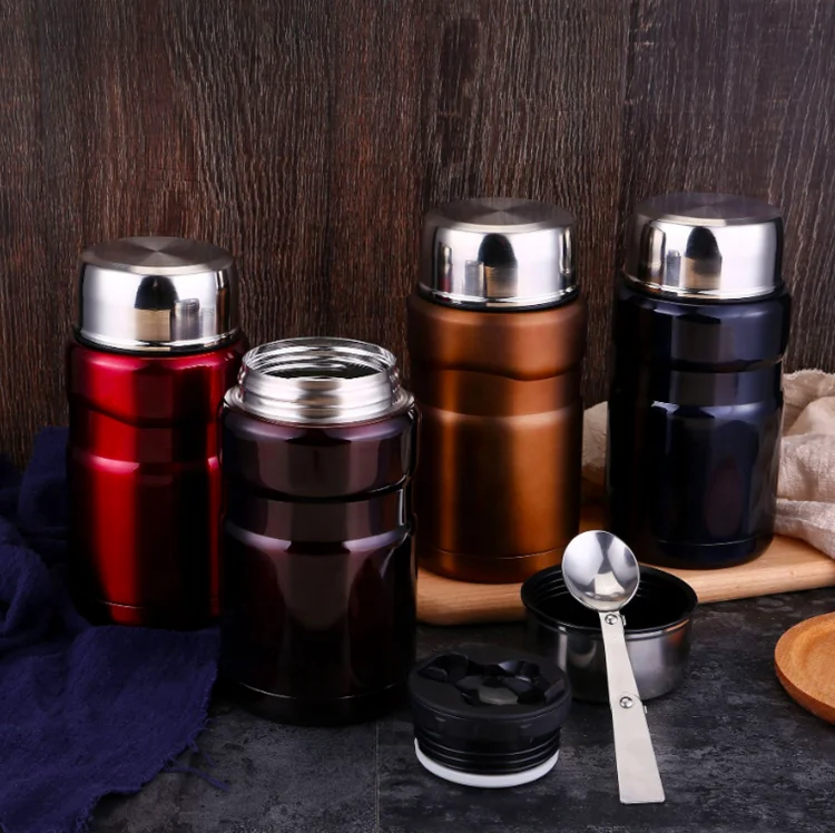 750ML Stainless Steel Thermos Vacuum Food Jar Rice Soup Container