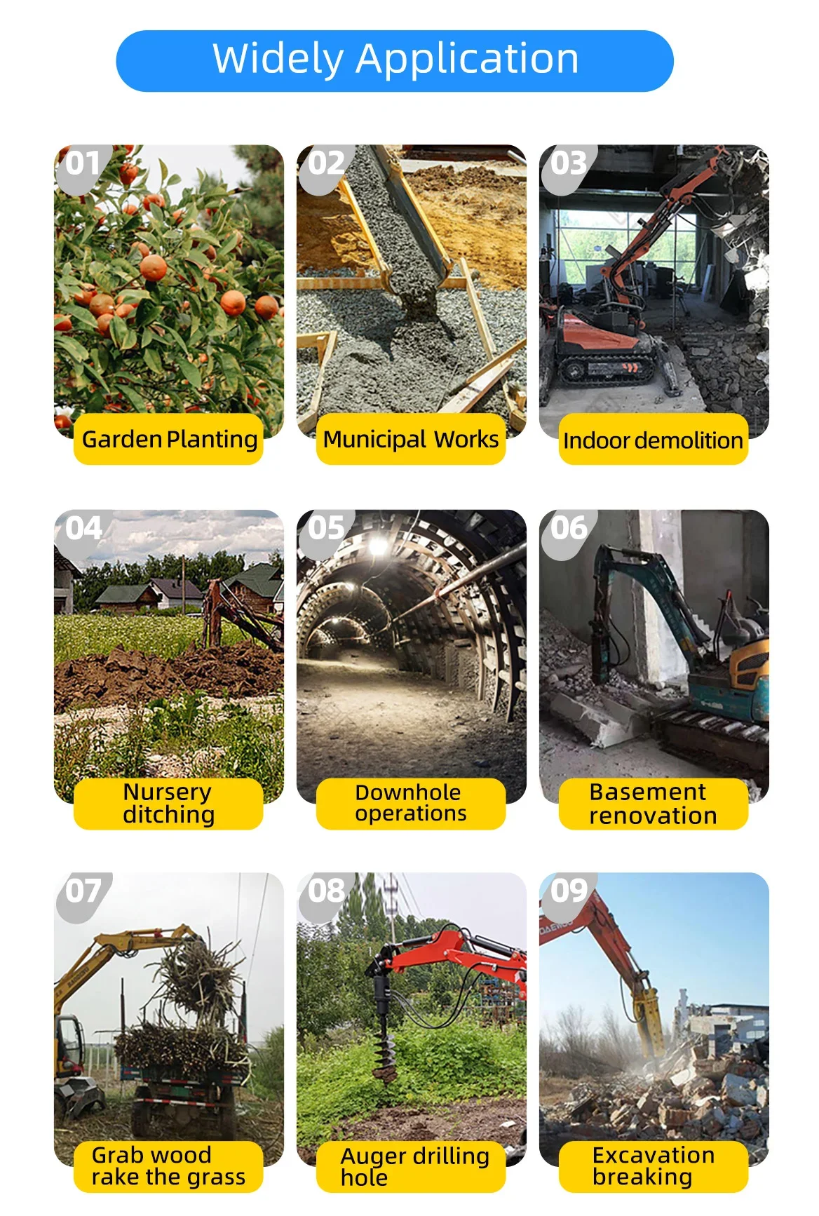 EPCN 2 ton Mini Excavator Hydraulic Perkins 1.8 ton Small Excavator imported Hydraulic Zero Tail Steel Track 2.5 ton mini digger