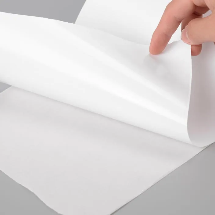 SZJOHNSON Good price self-adhesive label paper 80gsm Semigloss paper with  hot melt and white glassine for shipping label