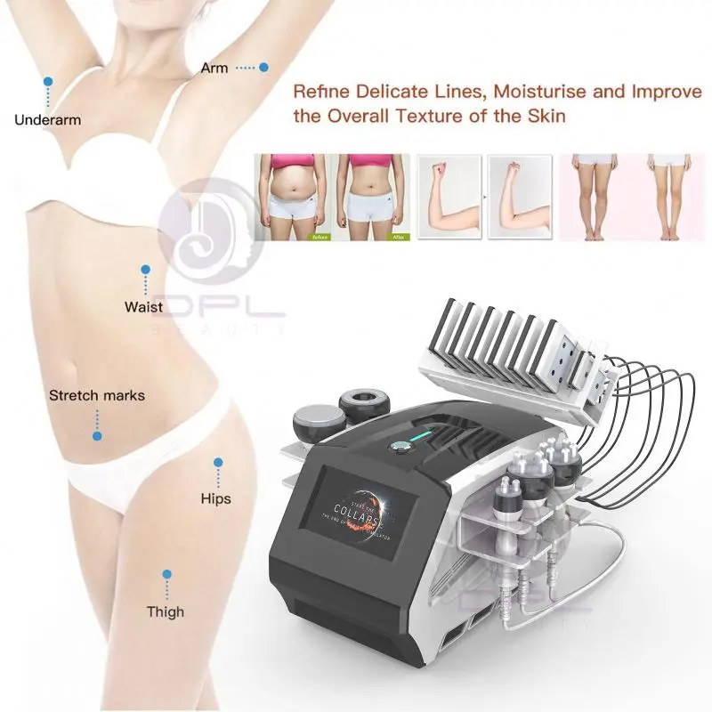 DPL Vacuum Cavitation System Top sellers for amazon body slimming machine 6 in 1  lipo cavitation laser machine