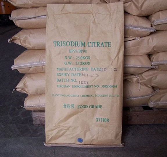 Китайская оптовая цена высокое качество пищевой порошок цитрата натрия регуляторы кислотности и ароматизаторы CAS 6132-04-3