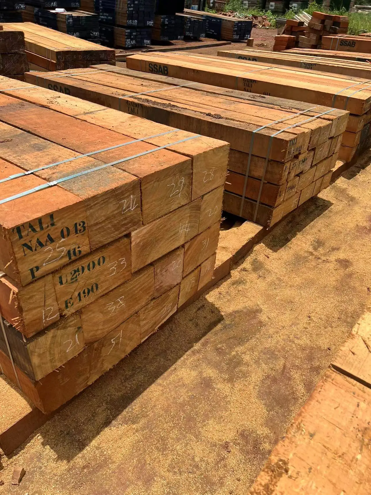SSAB Logo Brand Tali пиломатериалы из Габона, хорошее качество по хорошей цене