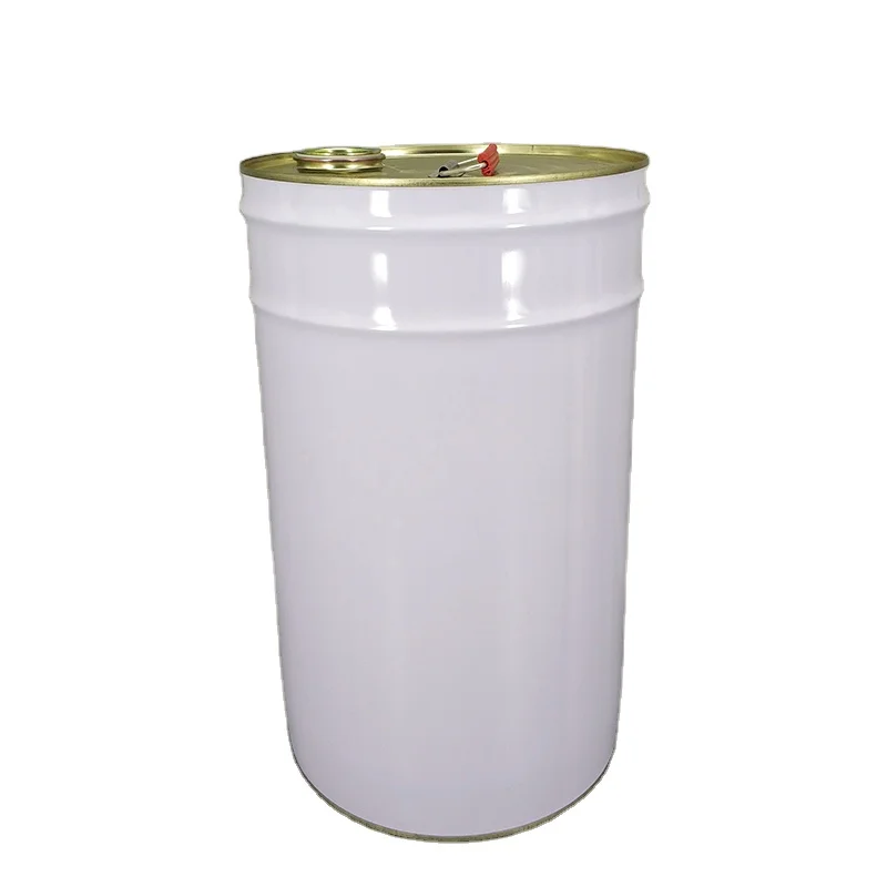 Custom logo 25l metal drum bucket tight head with different kinds of pour out opening