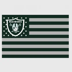 Hot Sale Top Quality NFL Team Good Price Double Side Printing Oakland Raiders Flag