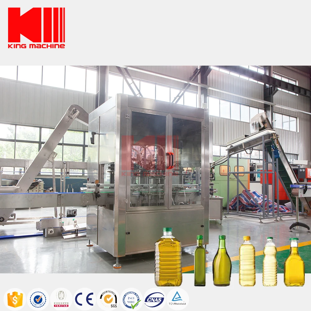 Automatic full complete filling production line including injection moulding for palm oil sunflower oil