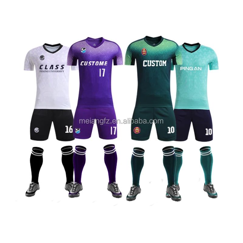 Wear Soccer Uniform Custom Youth Soccer Marron Uniforms Sublimation Sports Accept Customized Logo Soccer Uniform For Team