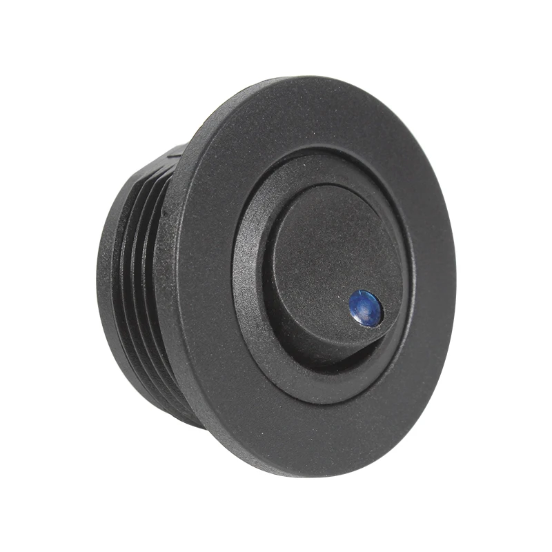 TYTXRV OEM High Quality RV Accessories Black Color Bule Light 12V/24V Button Circular Light Switch