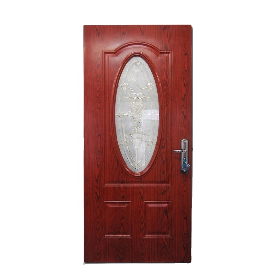 Fangda hot sale high quality modern entrance door with glass