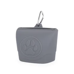 Силиконовый мешочек для собак, Карманный держатель для дрессировки питомцев и щенков с зажимом для еды, прогулок с собаками