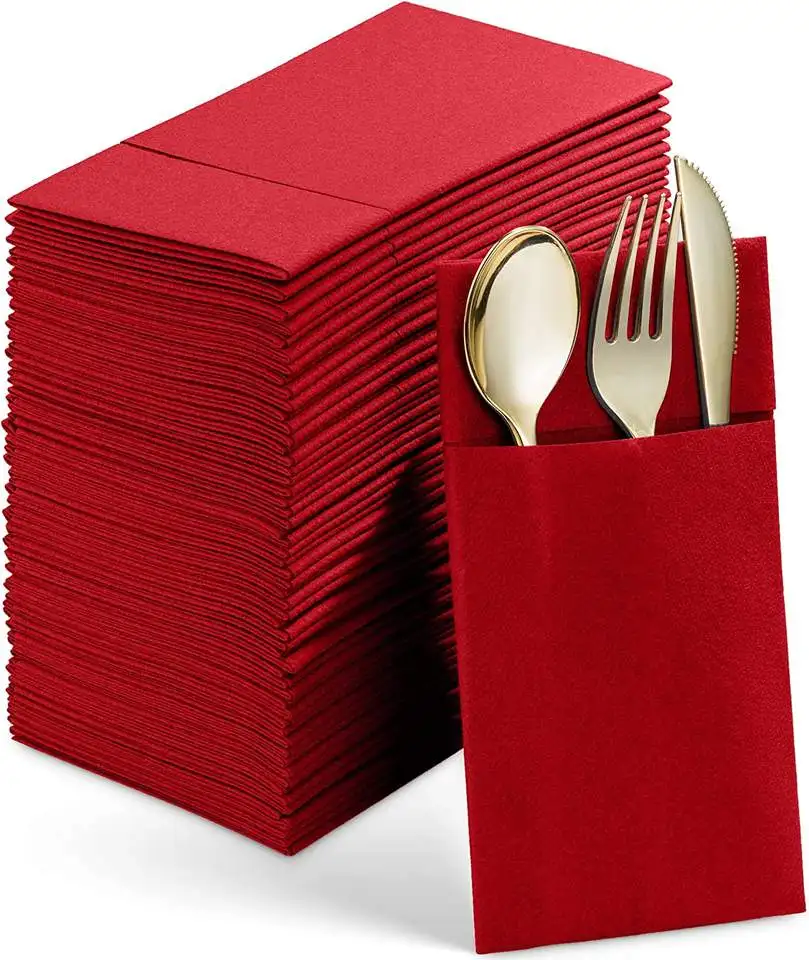 Custom napkins with pocket napkins Toilet paper Disposable cloth tissues available for wedding parties