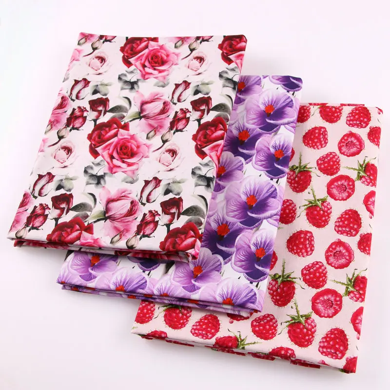 Quilting Cartoon Print Cotton Custom Fabric Printing Service