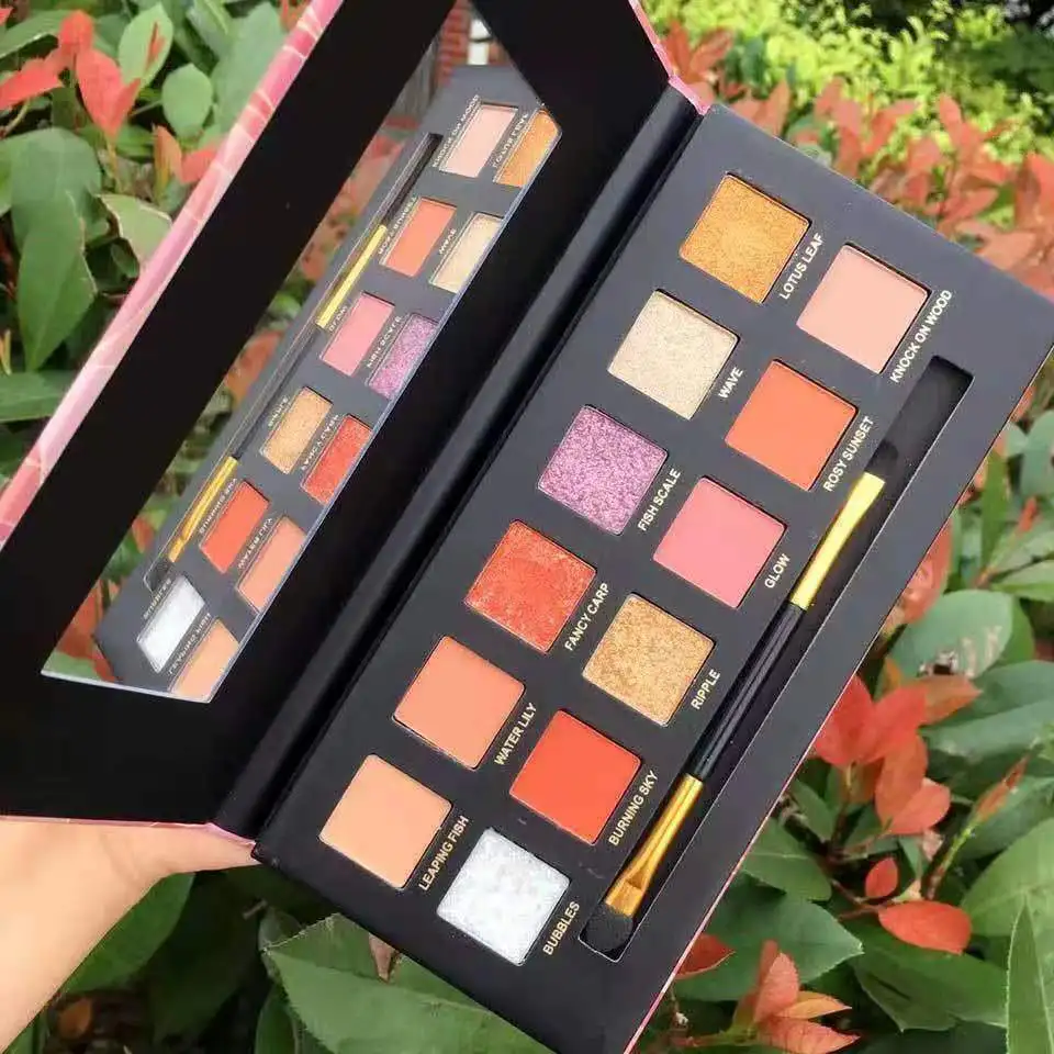 Топ продаж 12 цветов Тени для век макияж натуральные мерцающие высокие пигментные блеcтящие тени для век для макияжа Палитра теней для век