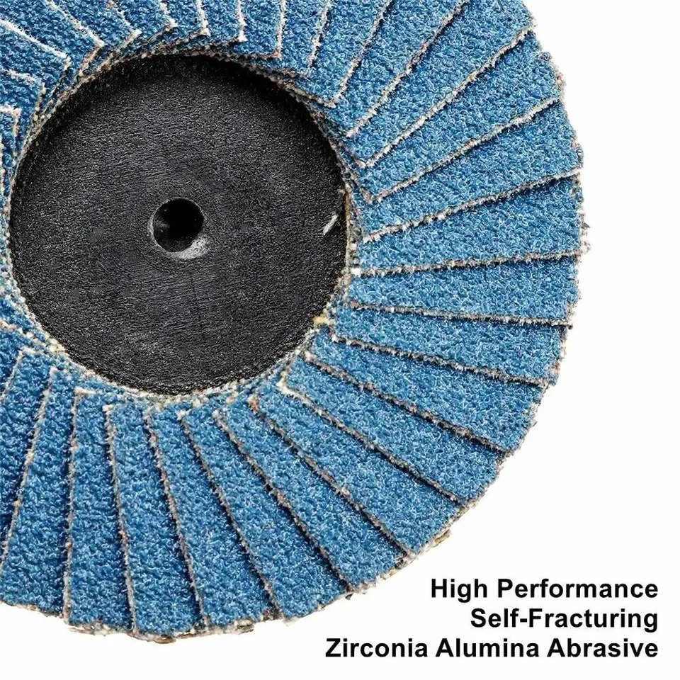 10pcs-set 600pcs-carton 2-Inch Zirconia Roll Lock Die Grinder Drill Flap Disc 80 Grit Sanding Wheel Efficient Abrasive Tools