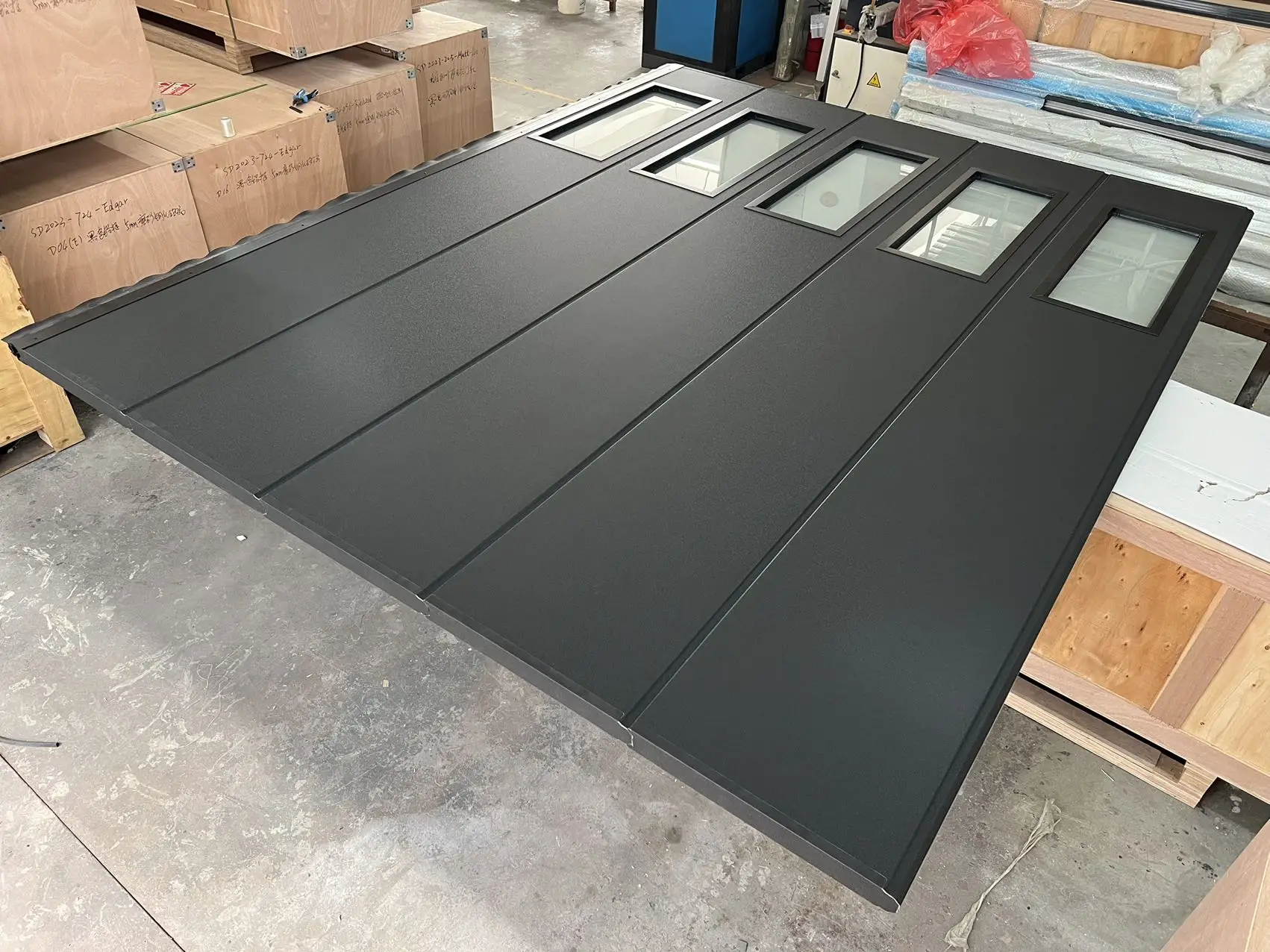 CBMmart American standard 8x9 9x7 10x7 Black High Quality Waterproof  glass  Garage Door for Homes Villa
