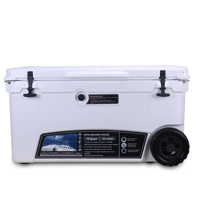 35QT hard fishing sided plastic ice cooler large capacity  ROTR3500 insulated hard cola bottle lunch delivery cooler box