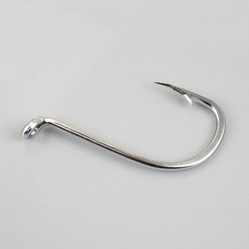 Custom Stainless Steel Circle Fishing Hook Beak Ringed Saltwater Offset Octopus Hook With Barbed